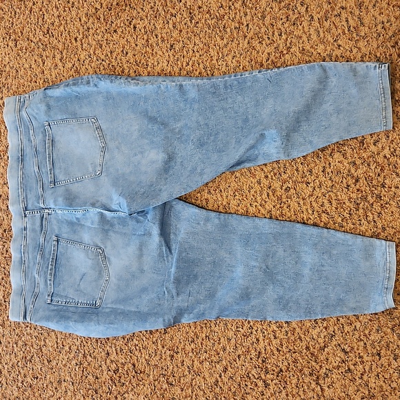 Terra & Sky Jeggings High Rise Skinny Pants Denim Light Blue 4X 28W-30W Plus - Picture 7 of 9